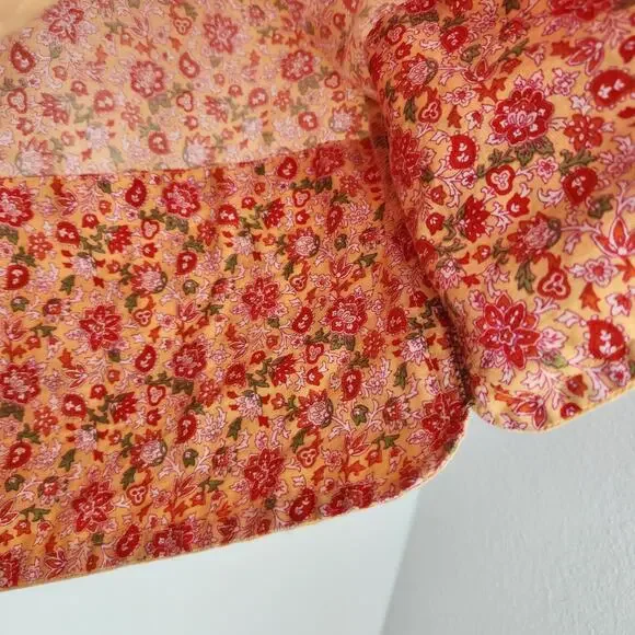 Vintage Faded Glory Floral Paisley Patterned Midi Pencil Skirt M - Picture 11 of 13